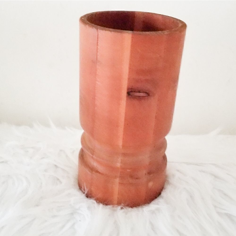 Wooden vase handcrafted farmhouse decor